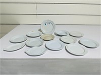 (12) Ironstone Plates, Bowls & Dishes