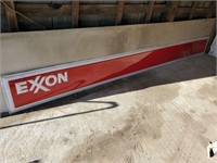 Original exxon advertising sign plexiglass