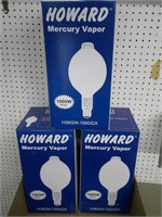 3 Howard 1000w mercury vapor bulbs