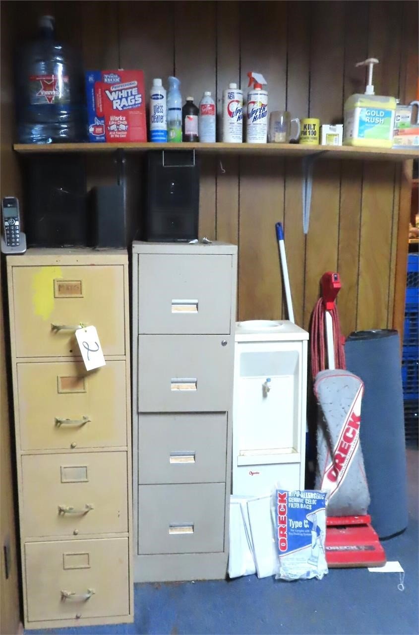 File Cabinets, Chemicals, Oreck, Must Take All