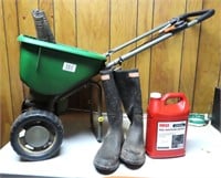 Scott's Broadcast Spreader, (2) pair Boots and