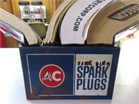 Vintage Metal AC Spark Plug Dealers Book Holder