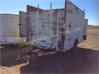 6x10 Enclosed  all steel Trailer White BOS
