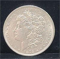 1878 Morgan Silver Dollar 7 Feather Coin