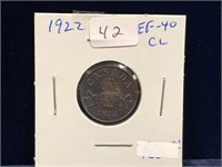 1922 Canadian  Penny EF40