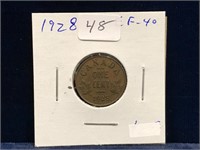 1928 Canadian  Penny EF40