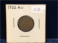 1932 Canadian  Penny AU