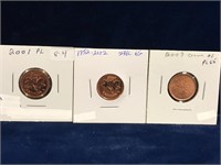 2001, 02, 03 Canadian Pennies  PL65