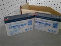 2- PowerSonic rechargeable batteries