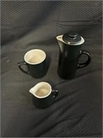Black Ceramic Tea Decor