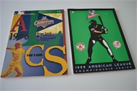 MLB ALCS 1996 and 1999 Official Baseball Programs