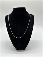 26" 1mm White Gold Rope Chain 3.5g