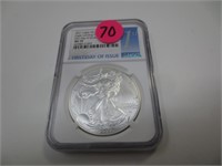 2021 Type 2 American Silver Eagle, MS-70