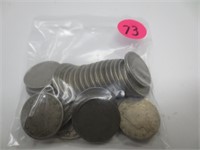 31 - Liberty nickels, mixed dates