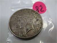 1925 Peace silver dollar, x-fine