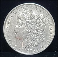 1878 Morgan Silver Dollar 7 Feather Coin