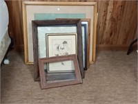 group of picture frames & prints