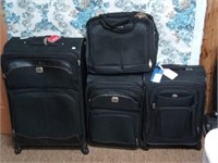 4pcs luggage- Jeep,Protege,American Tourister