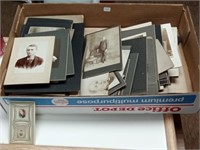 group of various antique photographs