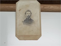 antique CDV photo Civil War soldier