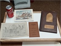 funeral automobile list & memory book,deer drawing