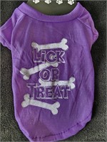 Halloween pet tee size sm