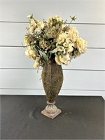 Moss Vase With Artifical Floral Arrangement