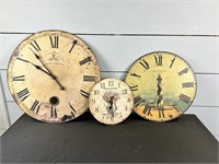 Lot Of 3 Vintage Clocks