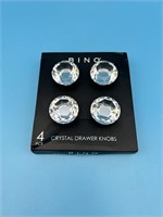 Set Of 4 Crystal Drawer Knobs