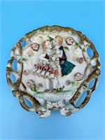 Antique French Wall Plate - Signed