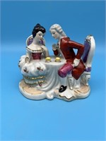 French Man And Lady Figurine