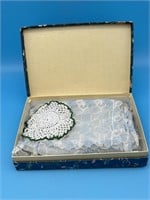 Vintage Lace And Dollies In Box
