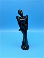 Black Abstract Ceramic Figurine
