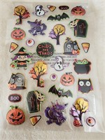 Embossed halloween stckers