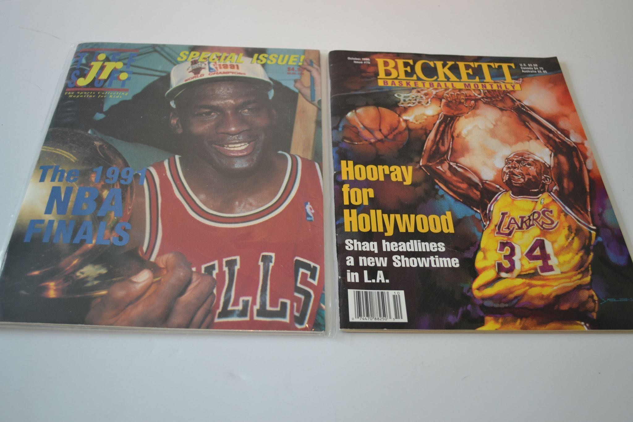 1991 TuftStuff Jr. &1996 Beckett Basketball Mags