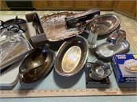 Silver plated serving dishes and more