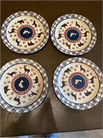 4 decorative plates