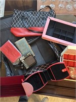 Travel bags and jewelry box and wallets