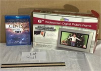 8" Digital Picture Frame & Blue ray disc