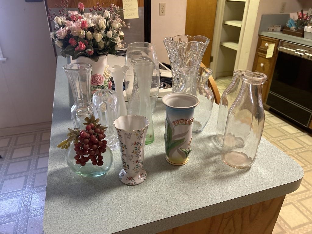 Assorted vases and jars