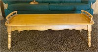 Vintage Solid Wood Coffee Table -Matches Lot 22
