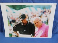 Photograph of Arnold Palmer & Tiger Woods 8x10