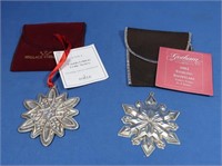 2002 Gorham  Sterling Silver Ornament, 2003 Gorham