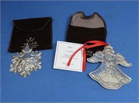 Waterford Sterling Silver Snowflake Ornament, 2007