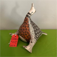 Signed Native American Indian Pottery Bird
