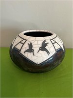 Art Pottery with Hummingbirds