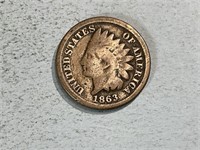 1863 Indian head cent