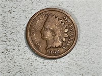 1864 Indian head cent, bronze variety