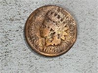 1867 Indian head cent