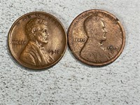 1913 and 1913D Lincoln wheat cents